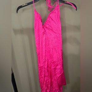 Pink Motel Gelina halter dress